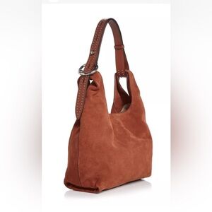 NWT! REBECCA MINKOFF Karlie Suede Hobo Bag in Acorn